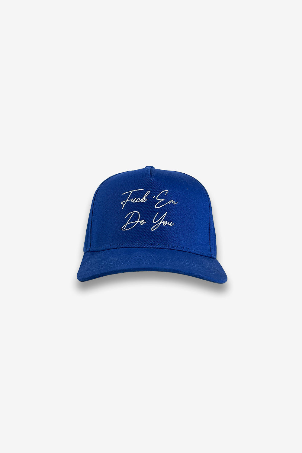 royal blue hat front view