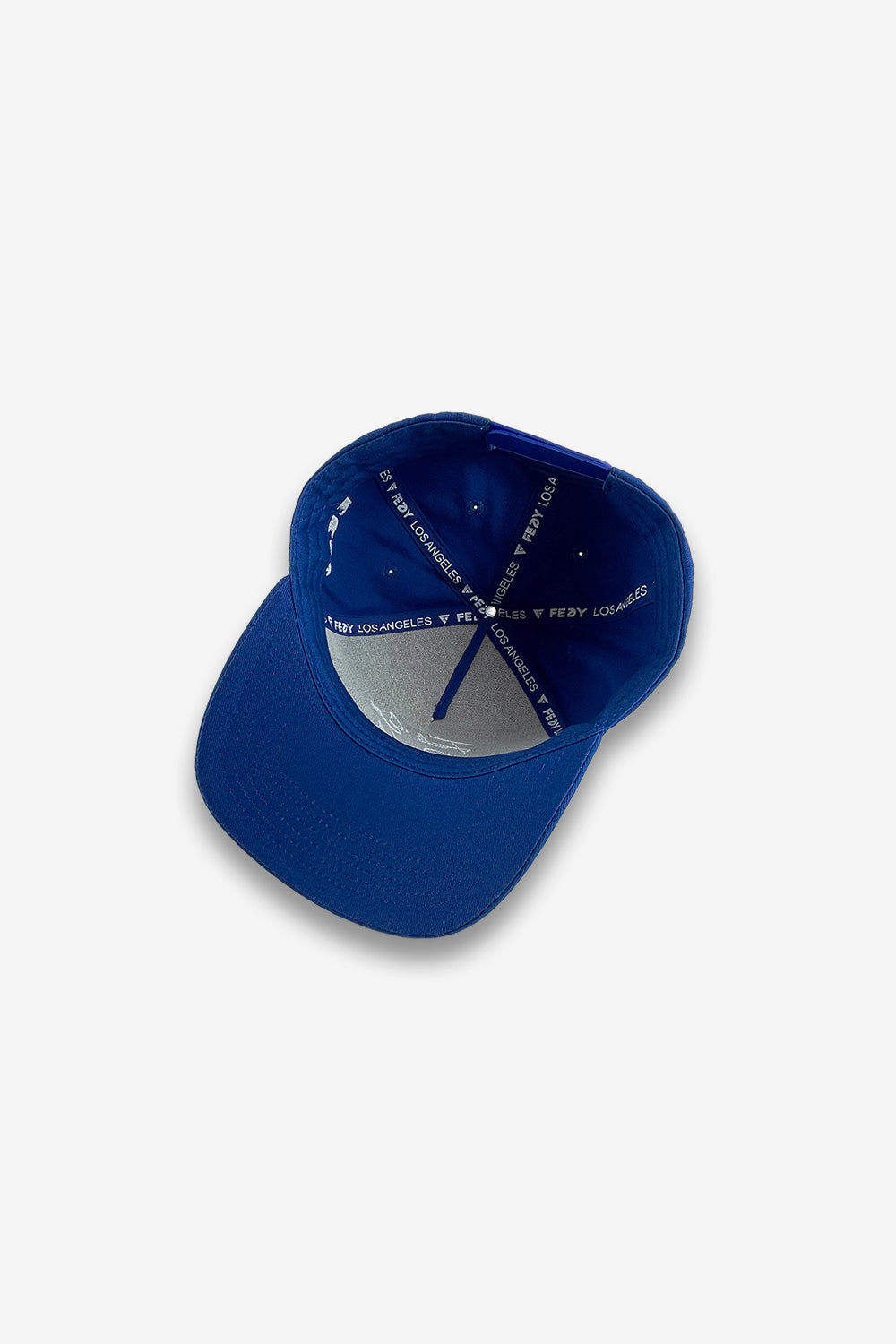 royal blue snap back under view