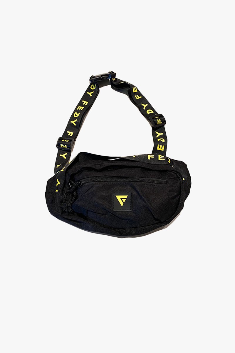fedy black and yellow fanny pack