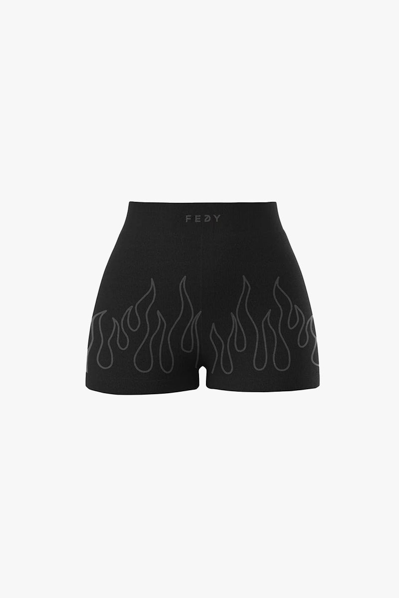 squat proof black biker shorts