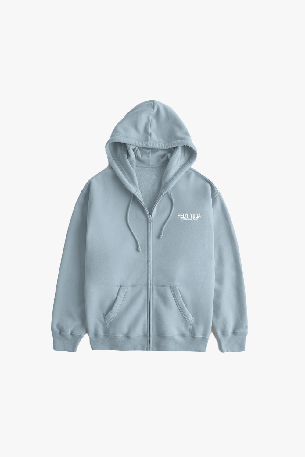 zipper hoodie front no model