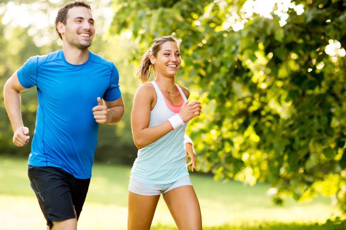 man running in mesh shorts