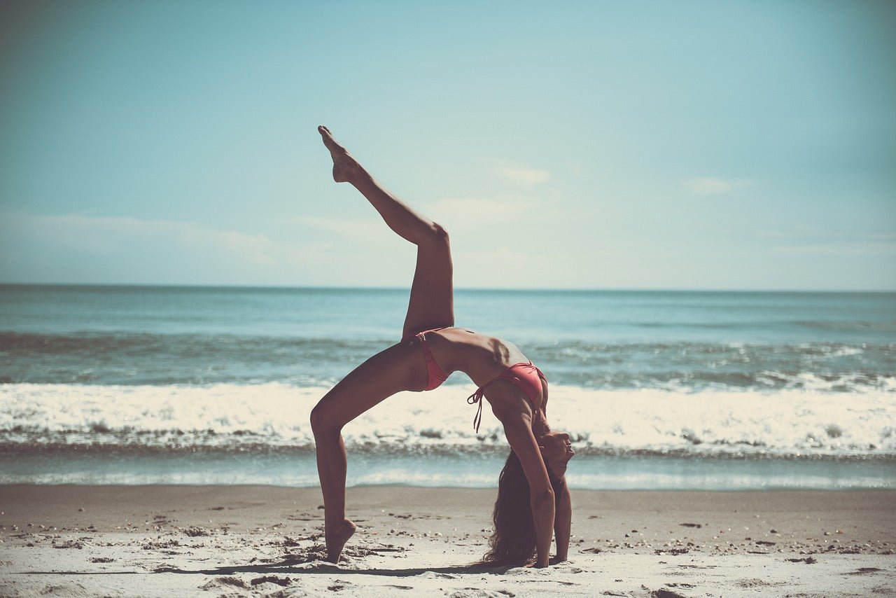 women doing yoga pose for stress relief