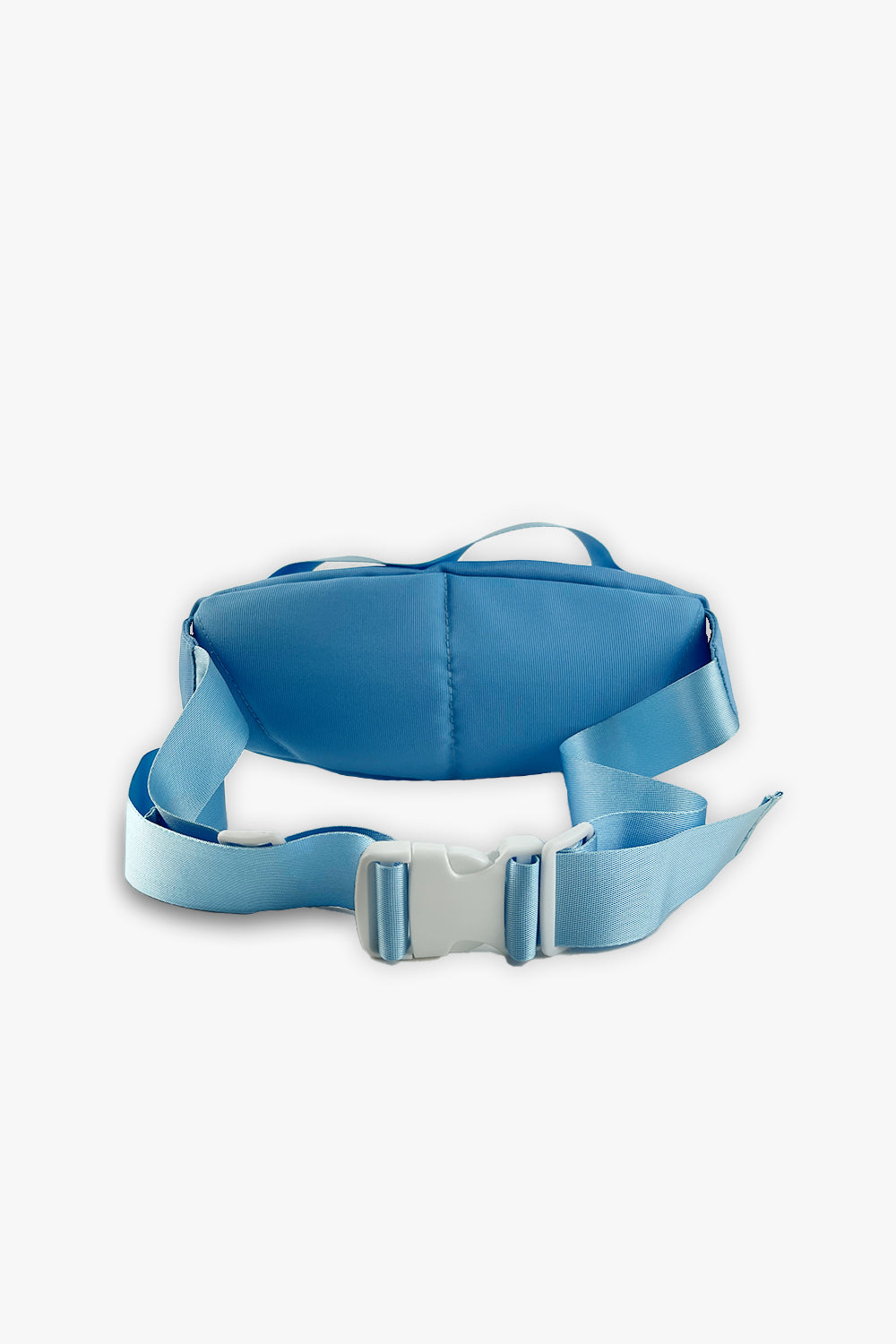 blue fanny pack back view