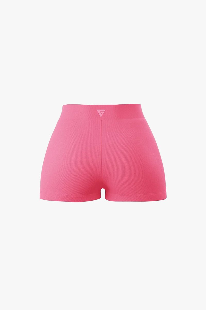 pink flame biker shorts back